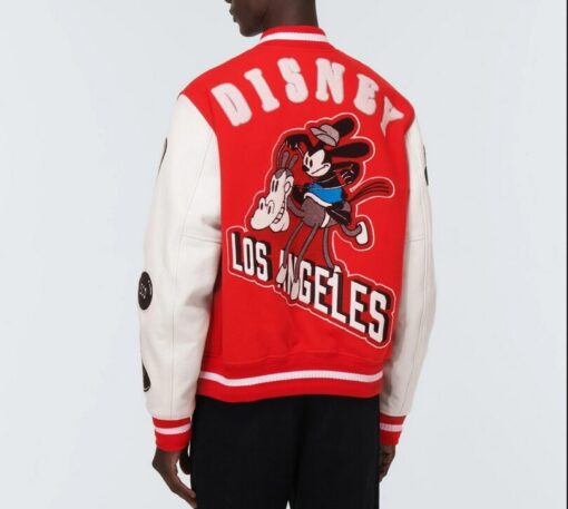 Disney Los Angeles Red and White Varsity Jacket - Image 2