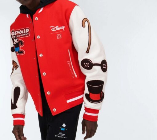 Disney Los Angeles Red and White Varsity Jacket