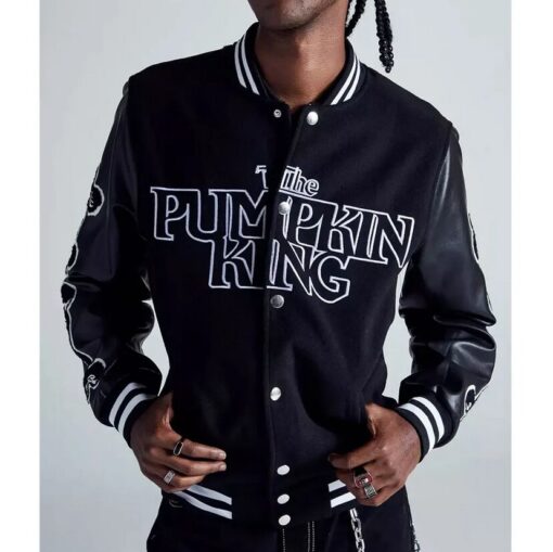 The Nightmare Before Christmas Jack Varsity Jacket - Image 3