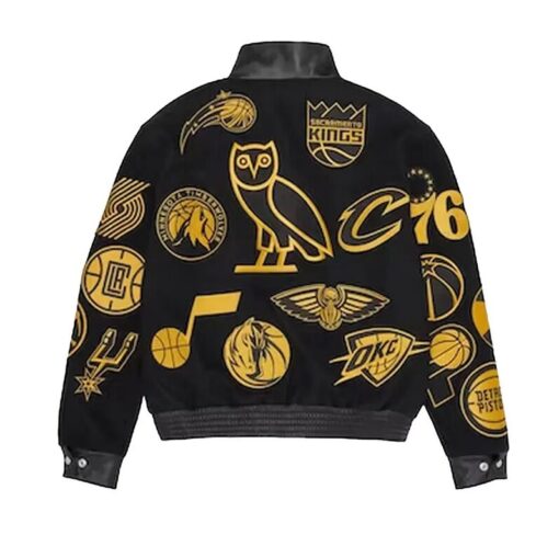 OVO NBA Black Varsity Jacket