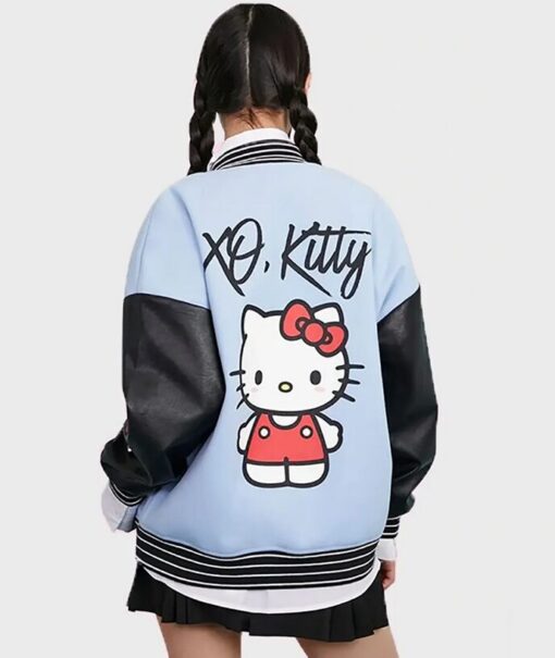 XO Kitty Hello Kitty Varsity Bomber Jacket