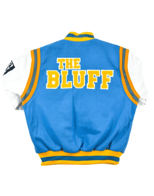 Southern University Motto 2.0 Jacket Sky Blue & White - Image 2