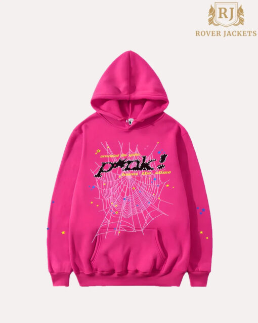 Sp5der P*NK Hoodie Pink