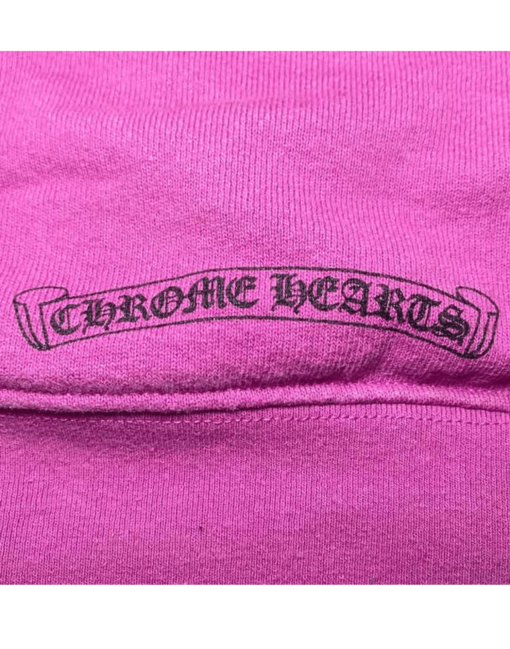 Spider Web Purple Chrome Hearts Hoodie - Image 4