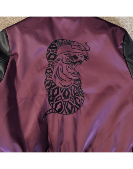The Weeknd H&m Jacket | Purple Bomber Jacket - Image 2