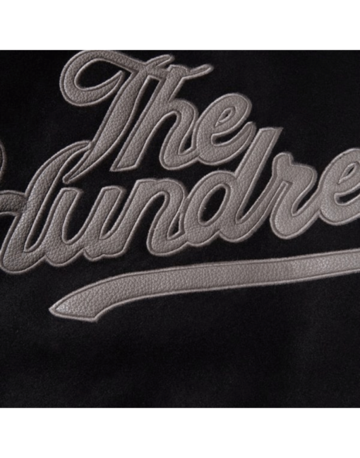 The Hundreds Letterman Jacket Black - Image 4