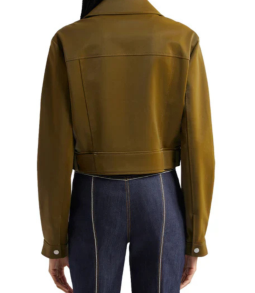 Women's Palo Belted Leather Jacket - Image 2