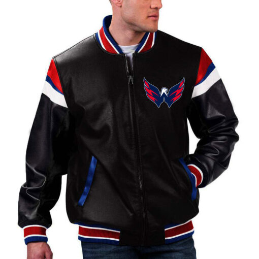 NBA Washington Wizards Leather Jacket For Men and Women - Image 2