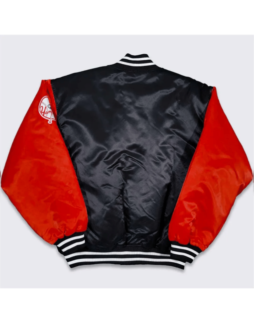 Satin Black And Red New York Yankees 90s Jacket - Image 2