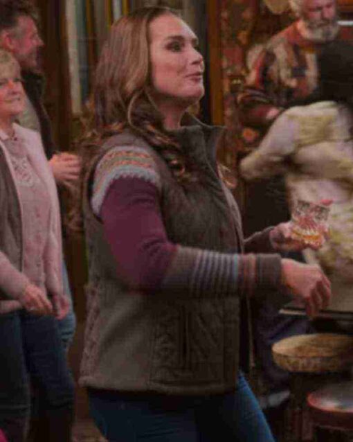 A Castle For Christmas 2021 Brooke Shields Vest - Image 2