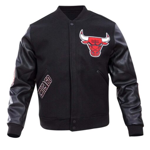 NBA CHICAGO BULLS CLASSIC WOOL MEN'S VARSITY JACKET - Image 2