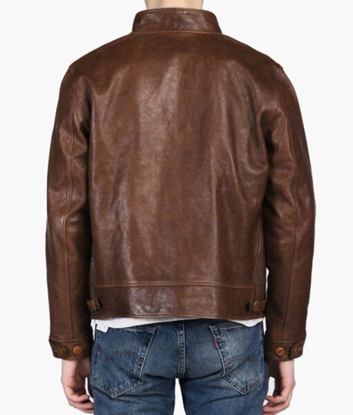 Albert Einstein Vintage Leather Jacket - Image 3