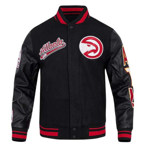 NBA ATLANTA HAWKS SCRIPT TAIL MEN'S RIB WOOL VARSITY - Image 2