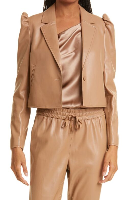 Aliette Faux Leather Jacket