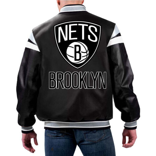NBA Brooklyn Nets Leather Jacket For Men and Women