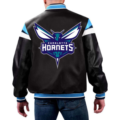 NBA Charlotte Hornets Leather Jacket For Men and Women