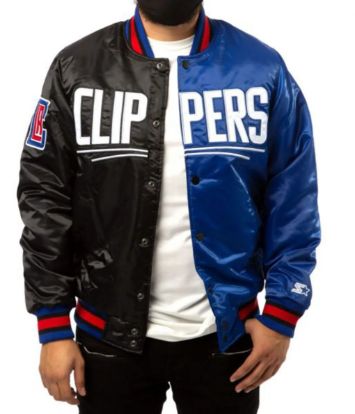 NBA LA Clippers Starter Bomber Jacket by TJS - Image 2