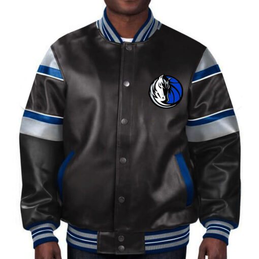 NBA Dallas Mavericks Leather Jacket For Men and Women - Image 2