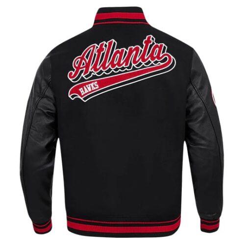 NBA ATLANTA HAWKS SCRIPT TAIL MEN'S RIB WOOL VARSITY