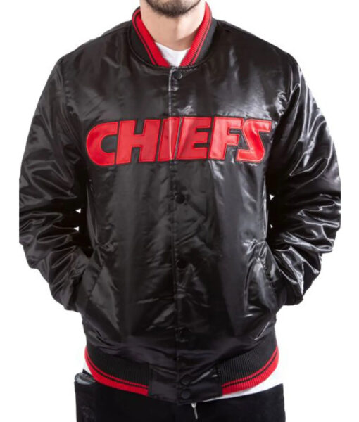 Kansas City Chiefs Bomber Black Jacket