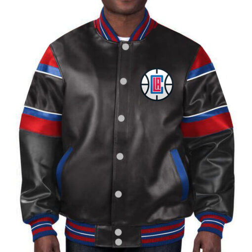 NBA La Clippers Leather Jacket  For Men and Women - Image 2