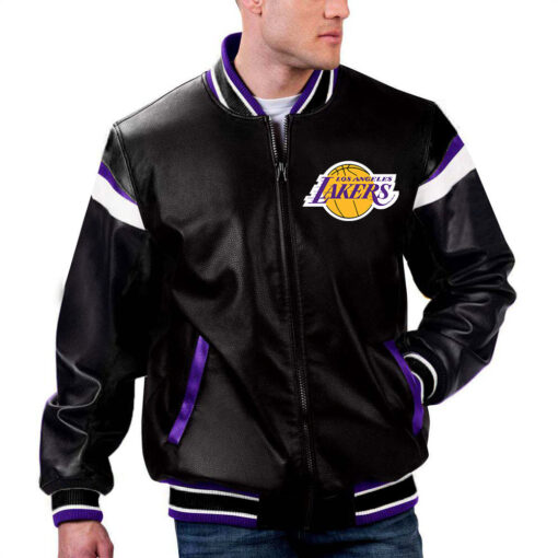 NBA Los Angeles Lakers Leather Jacket For Men and Women - Image 2