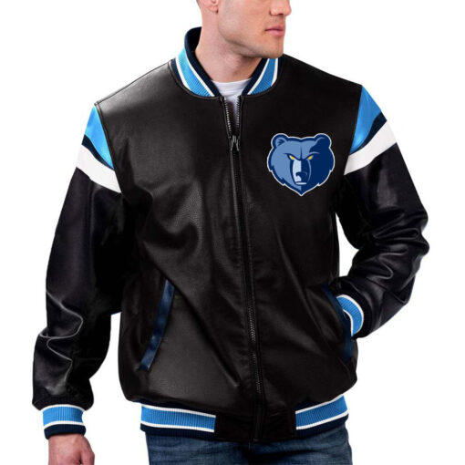 NBA Memphis Grizzlies Leather Jacket For Men and Women - Image 2