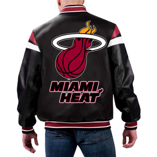 NBA Miami Heat Leather Jacket For Men and Women