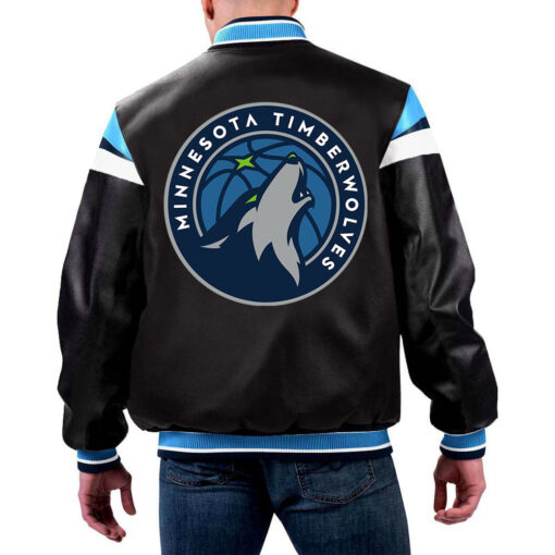 NBA Minnesota Timberwolves Leather Jacket For Men and Women
