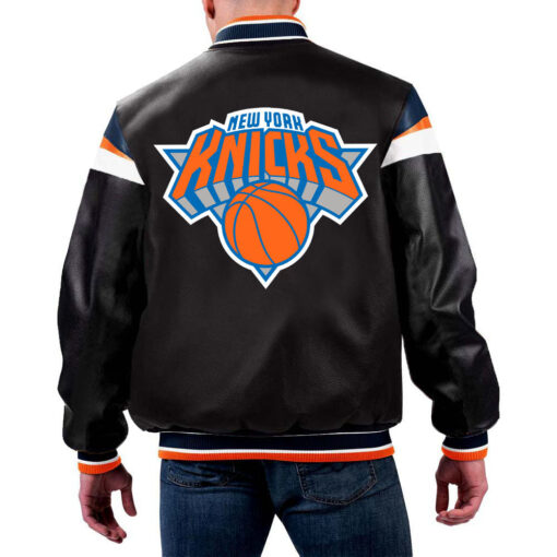 NBA New York Knicks Leather Jacket For Men and Women