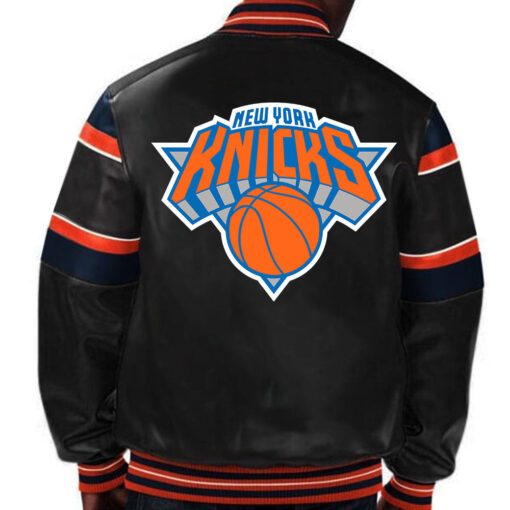 NBA New York Knicks Leather Jacket For Men and Women