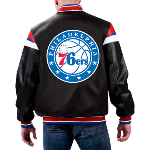 NBA Philadelphia 76ers Leather Jacket For Men and Women