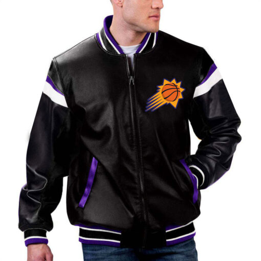 NBA Phoenix Suns Leather Jacket For Men and Women - Image 2
