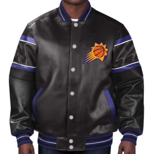 NBA Phoenix Suns Leather Jacket For Men and Women - Image 2