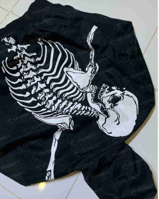 R.O.D Godspeed Skull Black Washed Hoodie - Image 5