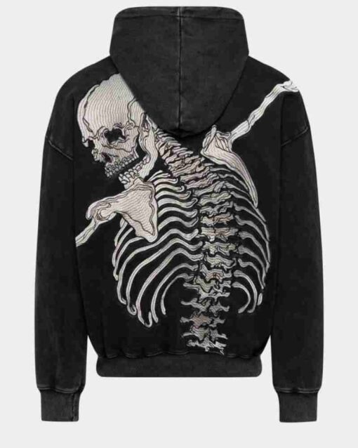 R.O.D Godspeed Skull Black Washed Hoodie