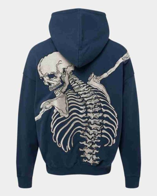 R.O.D Godspeed Skull Navy Blue Hoodie