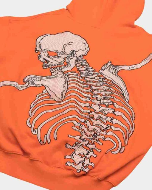 R.O.D Godspeed Skull Orange Hoodie - Image 2