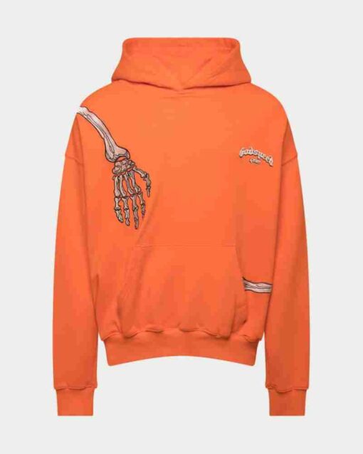 R.O.D Godspeed Skull Orange Hoodie - Image 3