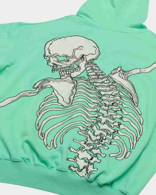 R.O.D Godspeed Skull Teal Hoodie - Image 3