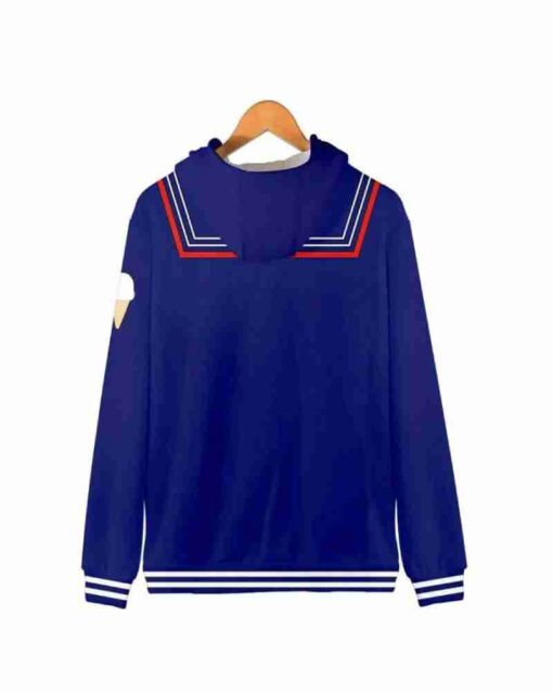 Strangers Things Steve Scoops Varsity Jacket With Hooded - Image 2