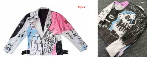 Lil Peep Never Say Die Painted Jacket - Image 7