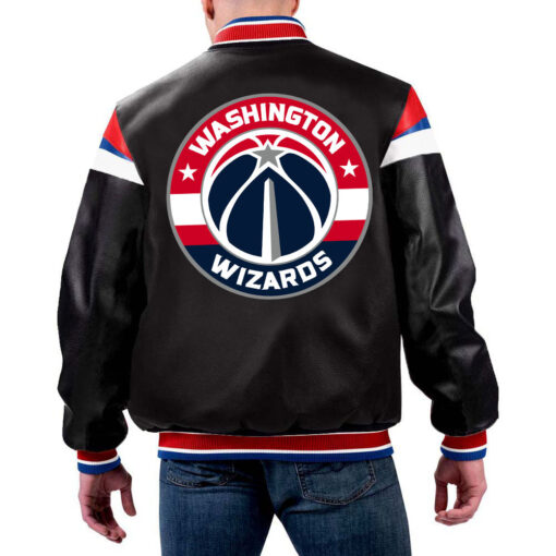 NBA Washington Wizards Leather Jacket For Men and Women